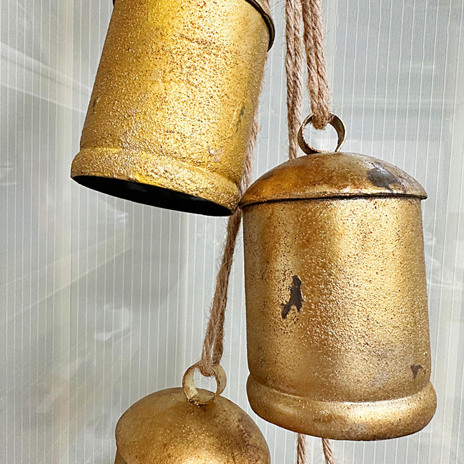 超貴重！真鍮製のカウベル、1979年製、ロープ付