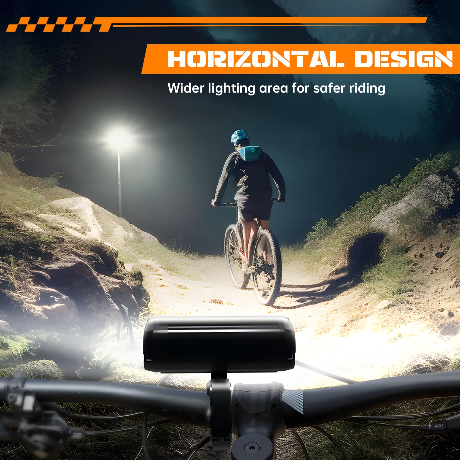 IPSXP Bicicleta Front and Rear Lights, High Lúmenes Luz Bicicleta, USB Recargable Luces Bicicleta Delantera y Trasera, Ultraligera de Aluminio Luz Trasera Bicicleta Potente LED, IPX5 Luz Bici