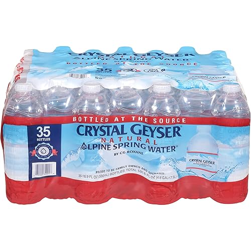 Alpine Spring Water,16.9 Fl Oz (Pack of 35),Bottled at the Source (075140350018)