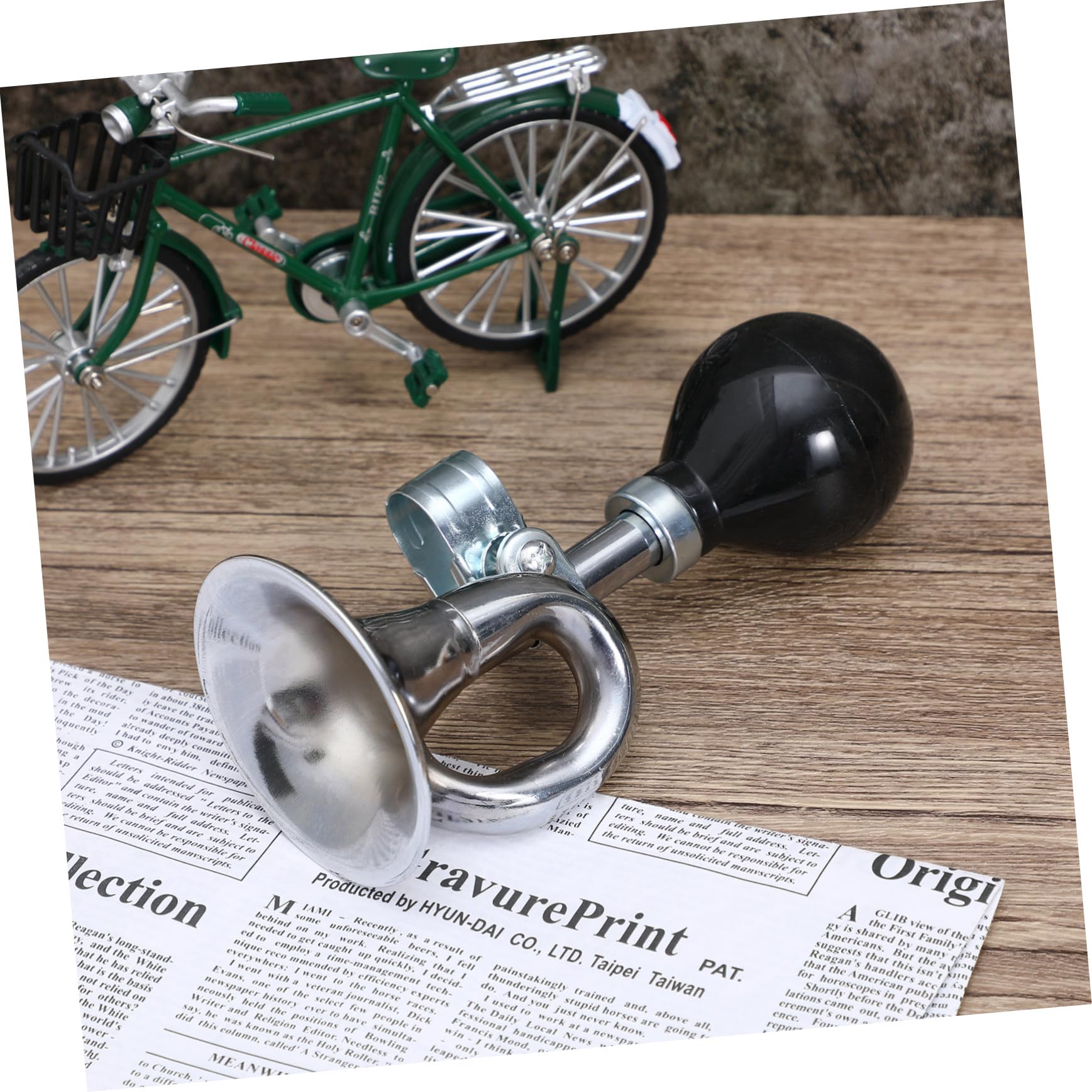 Mikikit Campana De Bicicleta Campanas Seniors Bocina Fuerte para Bicicleta Bocina De Aire para Bicicletas Campana De Apriete De Ciclismo Apretar El Timbre De La Bicicleta Silver