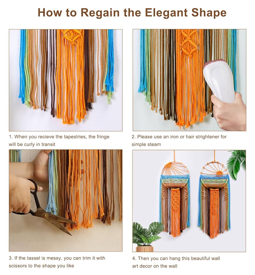 Macrame tapestry ♡BIGsize　サンセット　オーダー注文にて Macrame tapestry ♡BIGsize サンセット オーダー注文にて