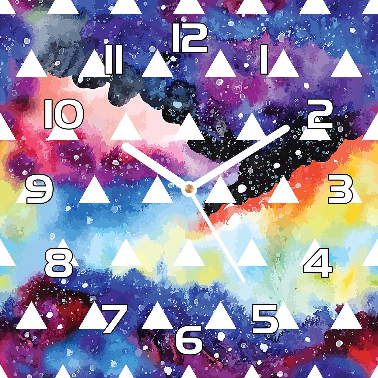 Horloge en verre Coloray lisible et robuste pour embellir les murs ternes