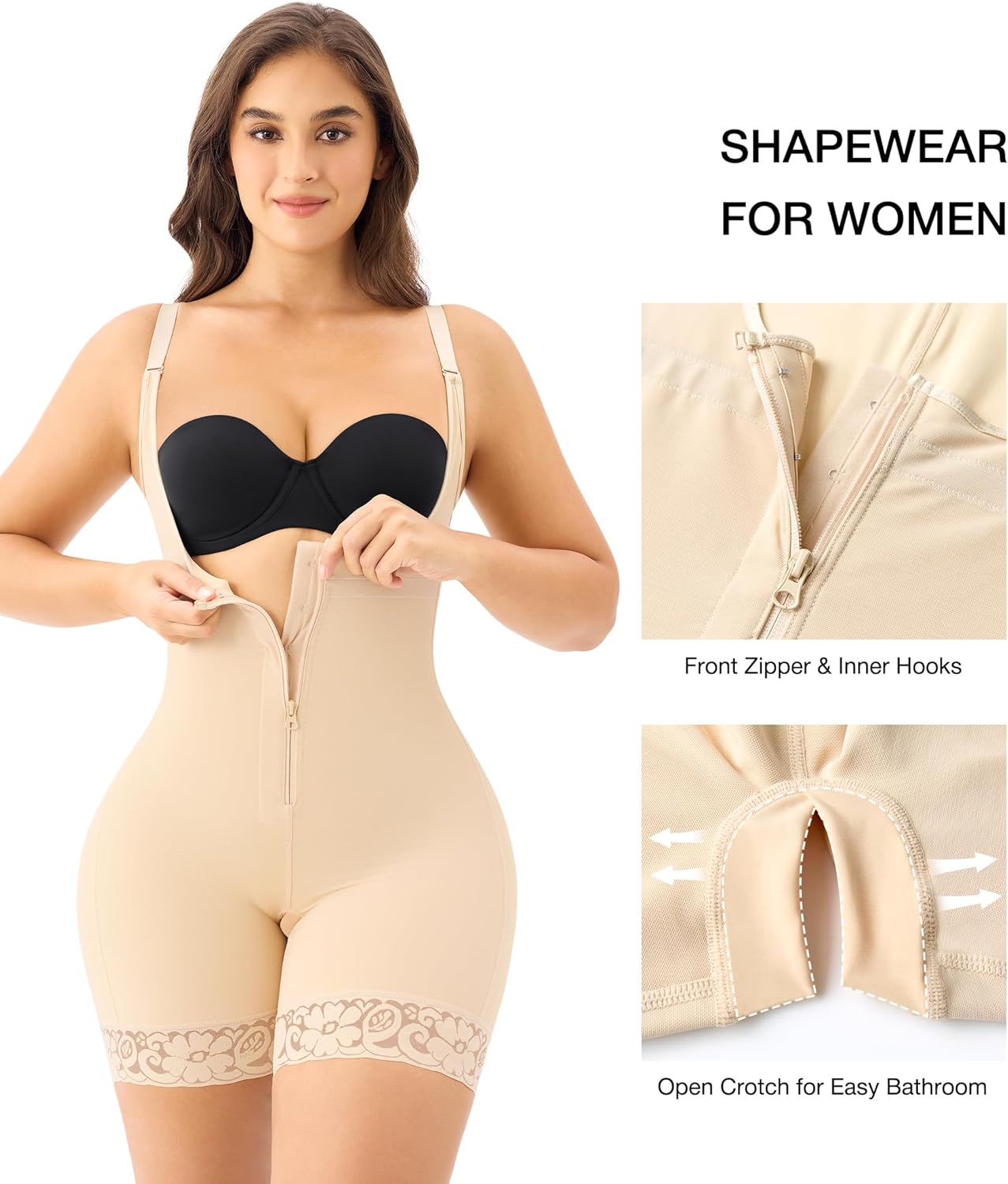 Eleady Full Body Shapewear for Women Fajas Colombianas Moldeadoras Overbust Postpartum Slimming Bodysuit Tummy Control - Image 4