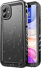 Waterproof Case for iPhone 11, Full Body Heavy Duty Protection Full Sealed Cover Shockproof Dustproof Built-in Clear Screen Protector Rugged Case for iPhone 11 6.1 Inch