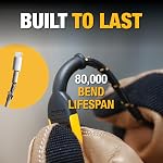 DEWALT Heavy Duty USB C Cable, Premium Braided Nylon USB A to Type C Charger Cable Fast Charging for iPhone 17/16/15 Series, Samsung Galaxy S10 S10+ / Note 9, LG V30 (USB 2.0, Black)
