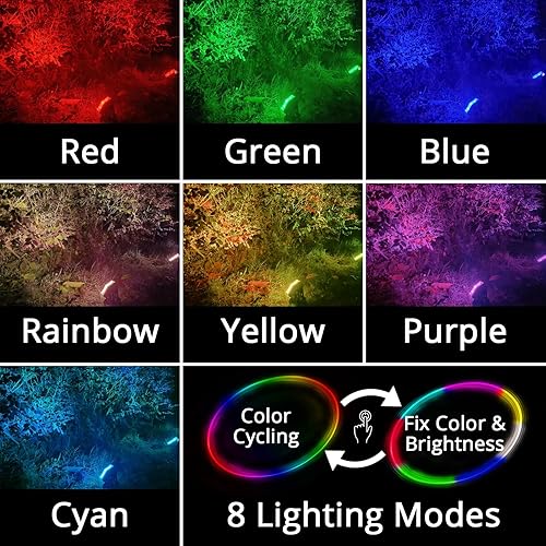 Miniatura 2 de Luces solares para estanques, luces de fuente de piscina KOI multicolor RGB que cambian de color, IP68, 3 en 1, impermeable, sumergible, anfibio,