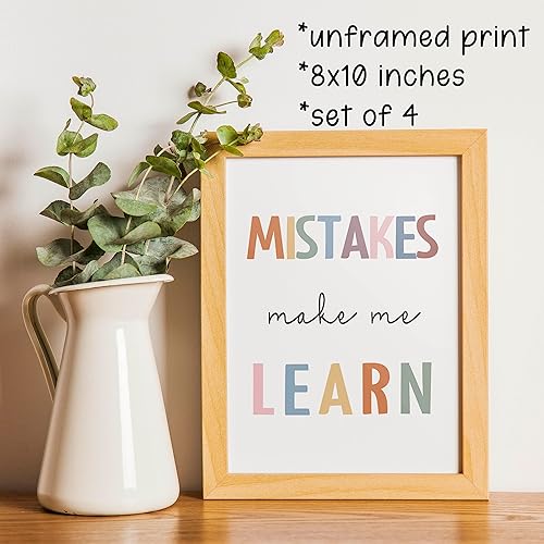 Miniatura 4 de KEUSPI Póster educativo bohemio de salud mental con sentimientos positivos para niños, decoración de psicología, terapia, oficina, psicología, sin