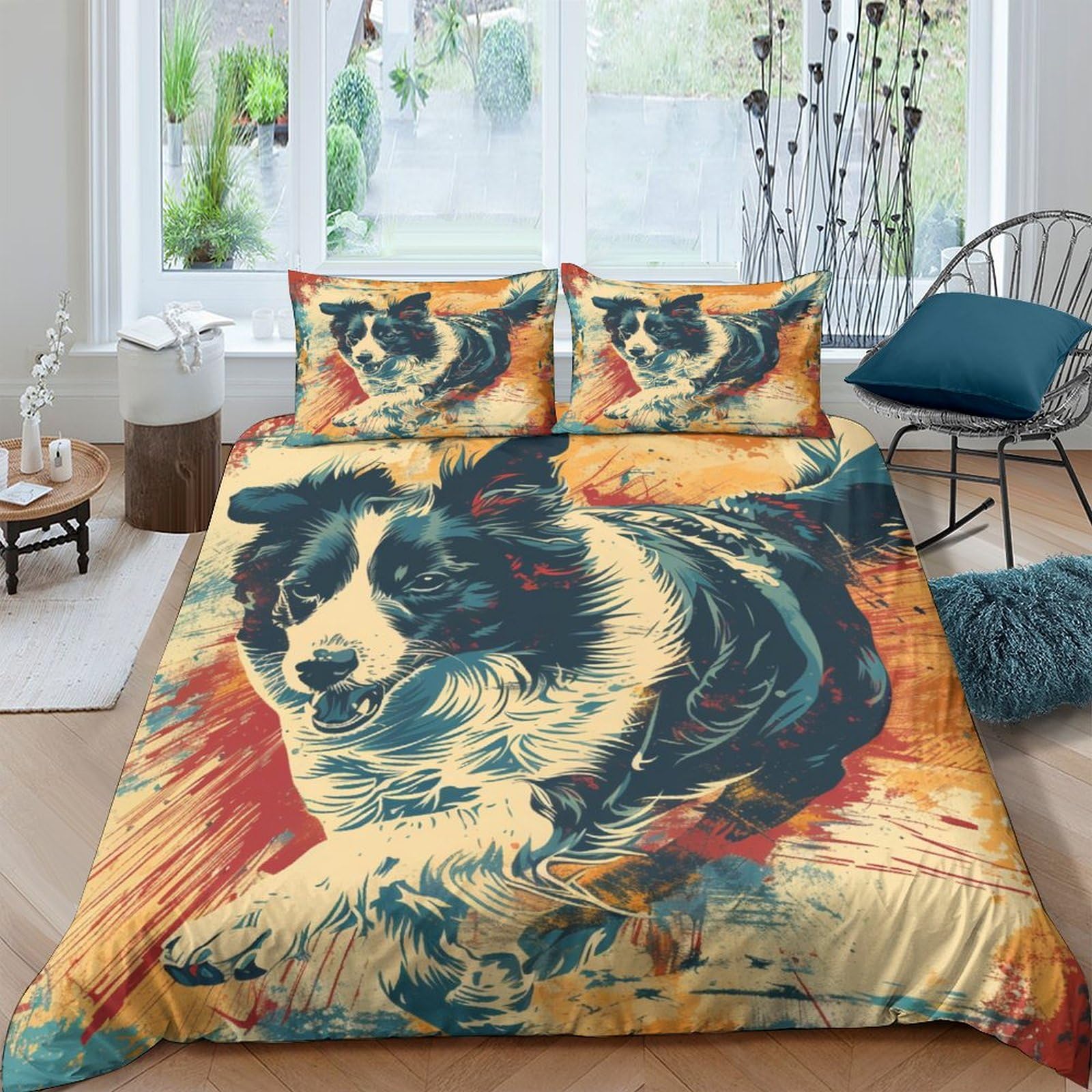 Housse de couette 200x200 chien de berger pour transformer l'ambiance de votre chambre
