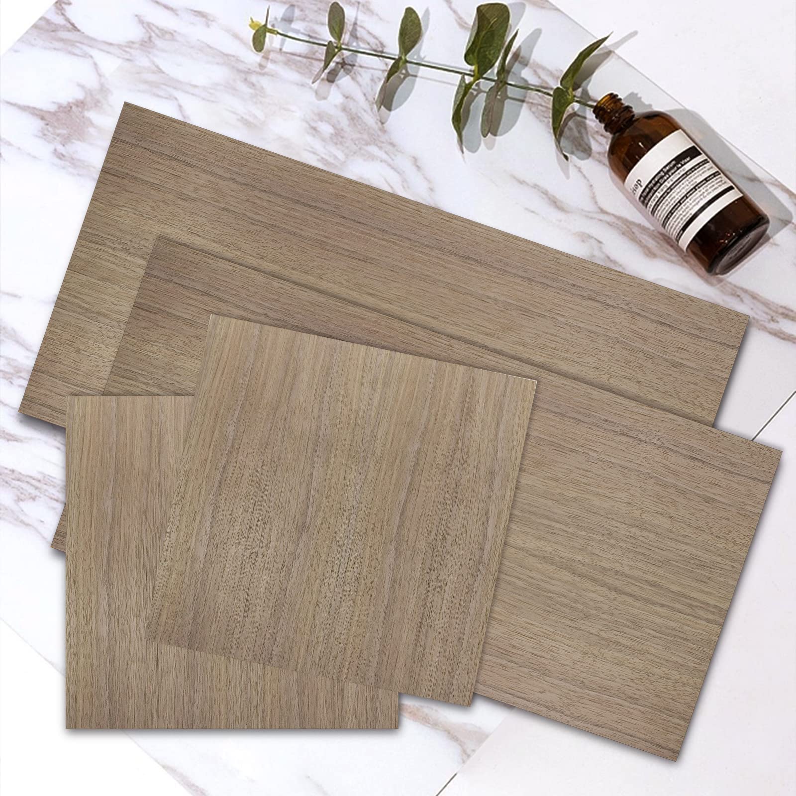 Set di 4 pannelli in compensato di noce da 3 mm, 30 x 30 cm, per modellismo, taglio laser, incisione, colorati | Leroy Merlin