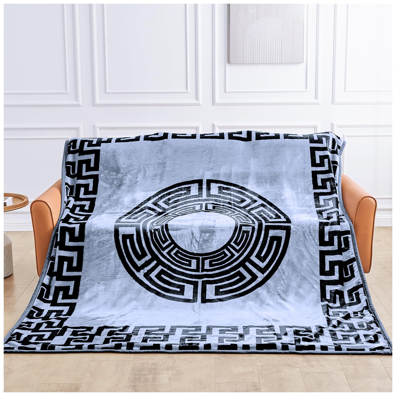 GC GAVENO CAVAILIA Premium Fleece Weighted Blanket 7Kg - 2 Ply Fluffy Fleece Polyester Heavy Weight Bed Blanket (200 X 240 Cm) - Reversible Heavy Blanket Stress For Free Calming Good Sleep
