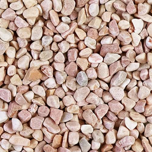 5lb Polished Pebbles Pea Silica Gravel River Rocks,Decorative Silica Gravel