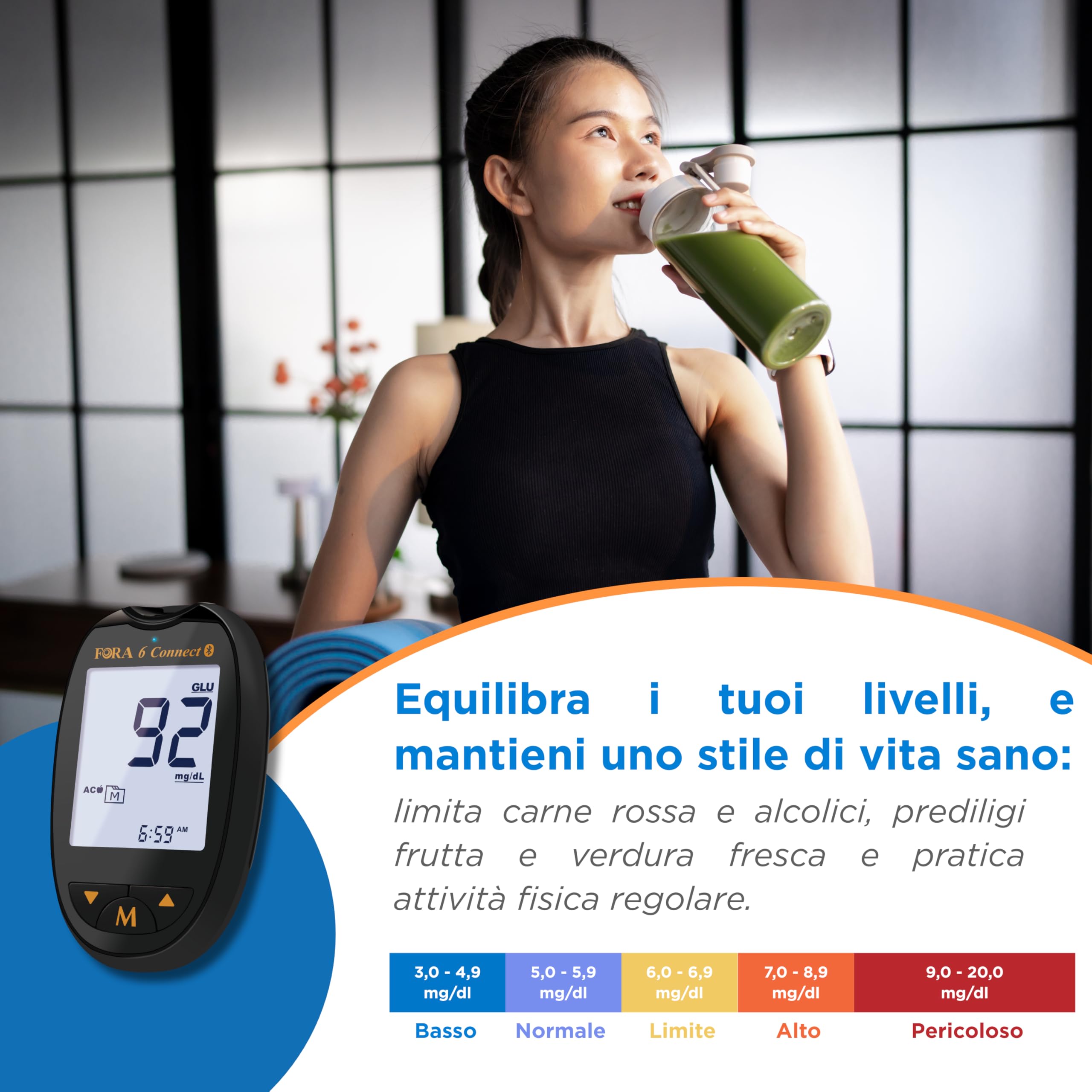 FORA 6 Strisce Reattive Acido Urico 10 Pezzi