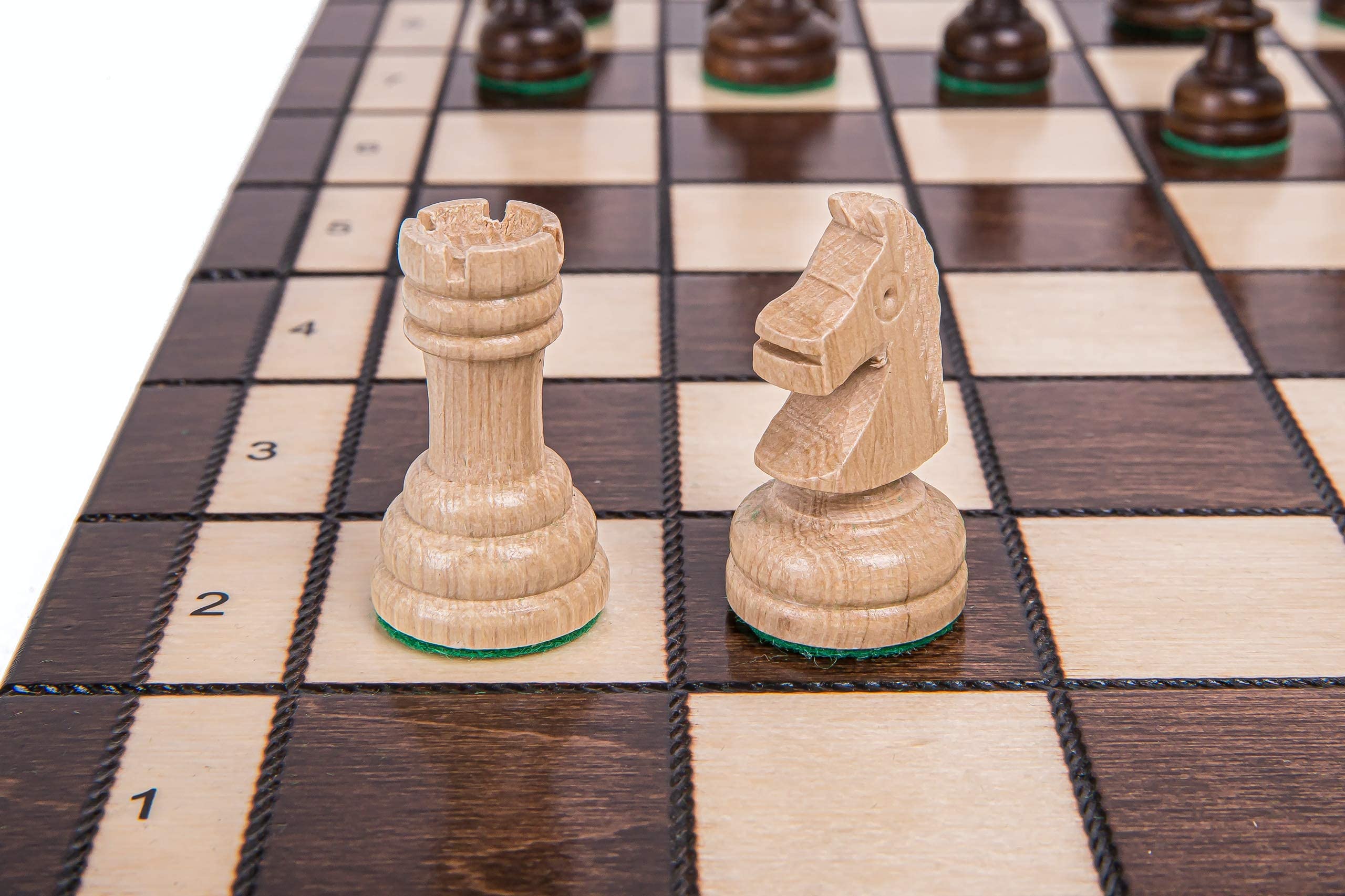 Square - Echecs en Bois - OLYMPIADE - 35 x 35 cm - Échiquier & Pièces d'échecs