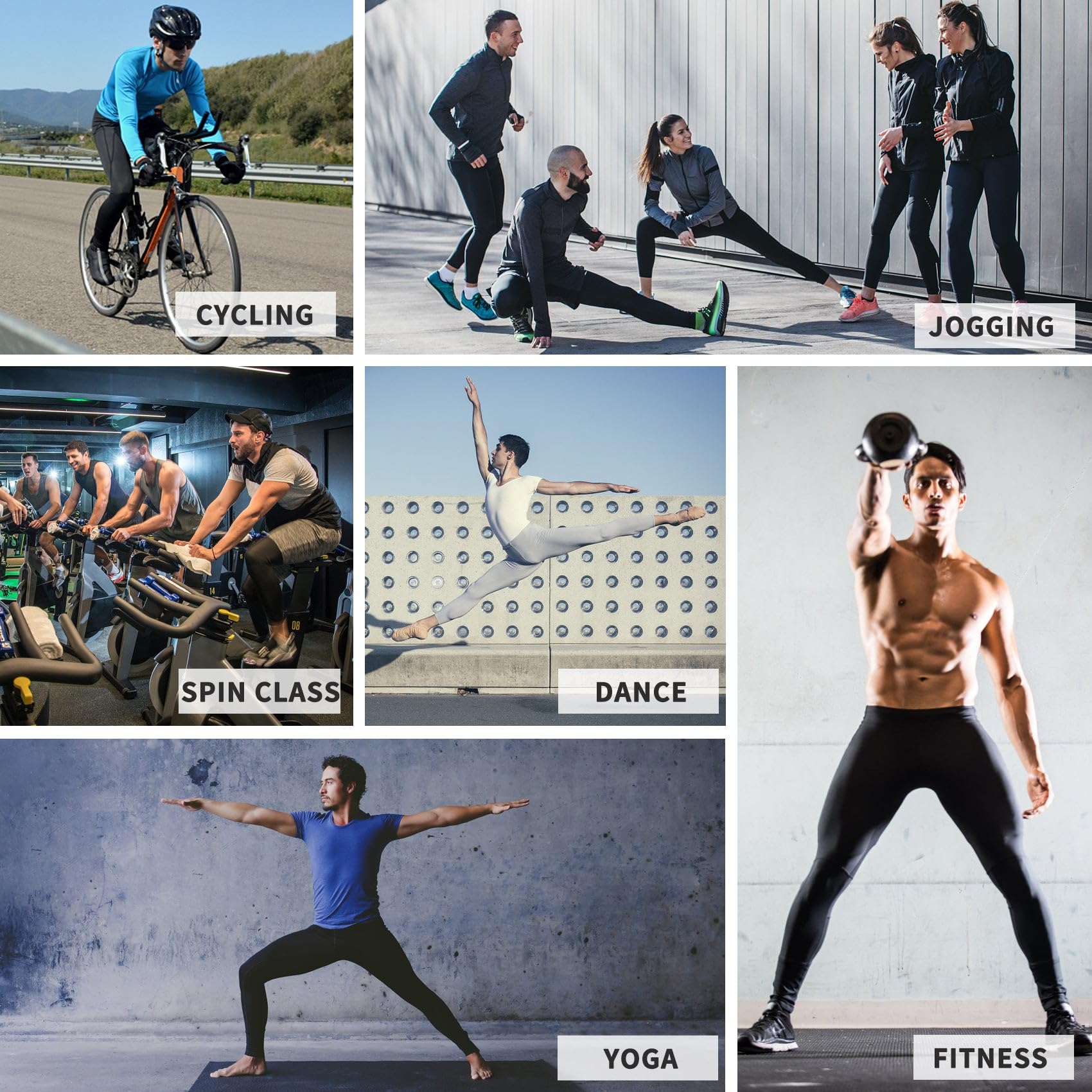 Willit Legging de yoga actif pour homme avec poches, séchage rapide