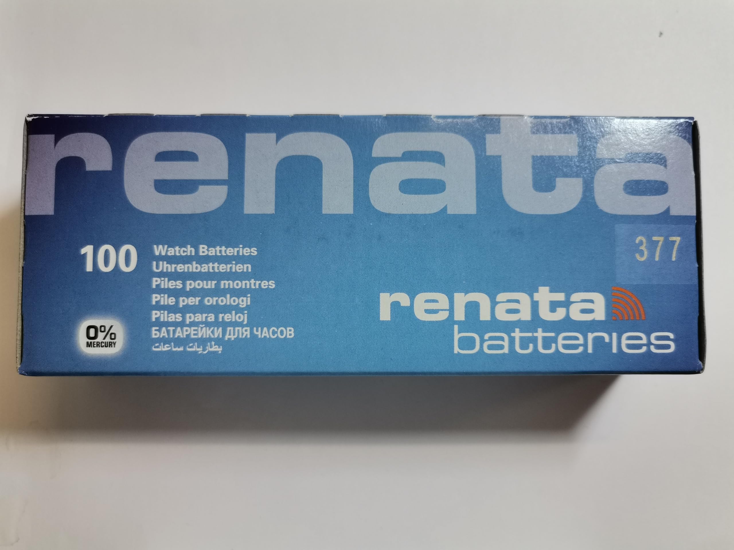 RENATA WATCH BATTERY 1.55V SWISS MADE BATTERIES 377 SR626SW 100 Pieces by Renata