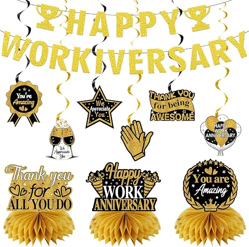 Zirtorei Work Anniversary Decorations: A Practical Office Recognition Gift