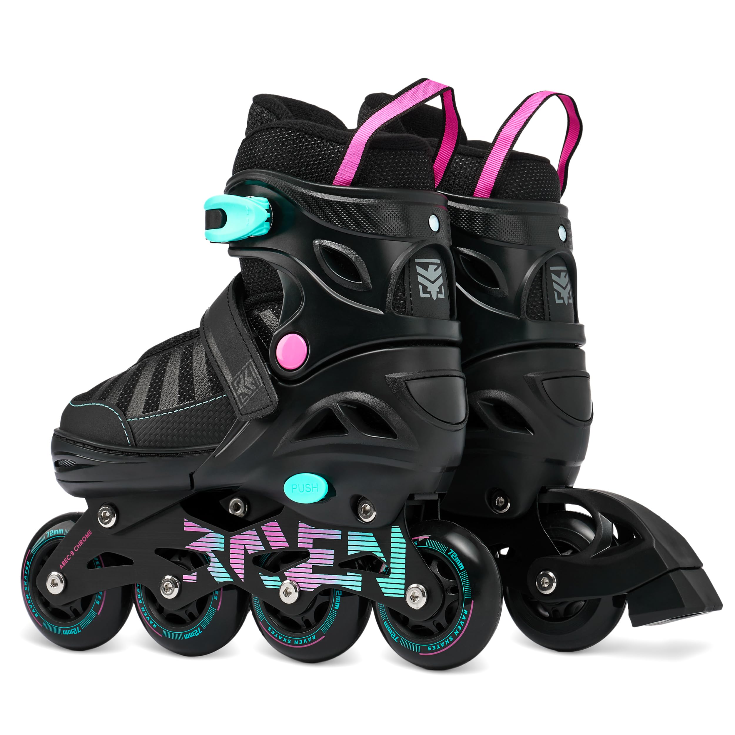 RAVEN Pattini in linea Inline Skates per bambini e adulti OPZIONALE 2in1 con Pattini da ghiaccio regolabili