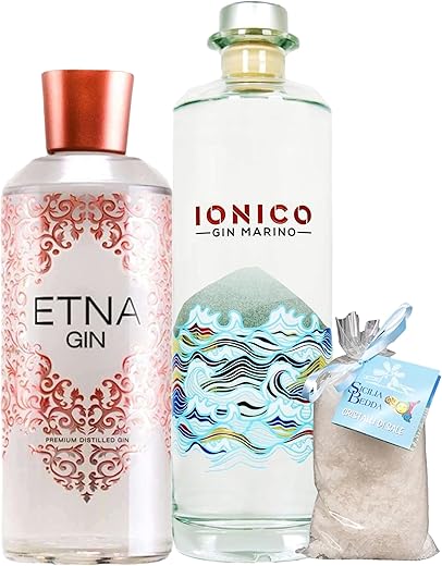 Sicilia Bedda - ETNA GIN e GIN IONICO - I GIN SICILIANI - BOX DEGUSTAZIONE di Gin Pregiatissimi - IDEA REGALO