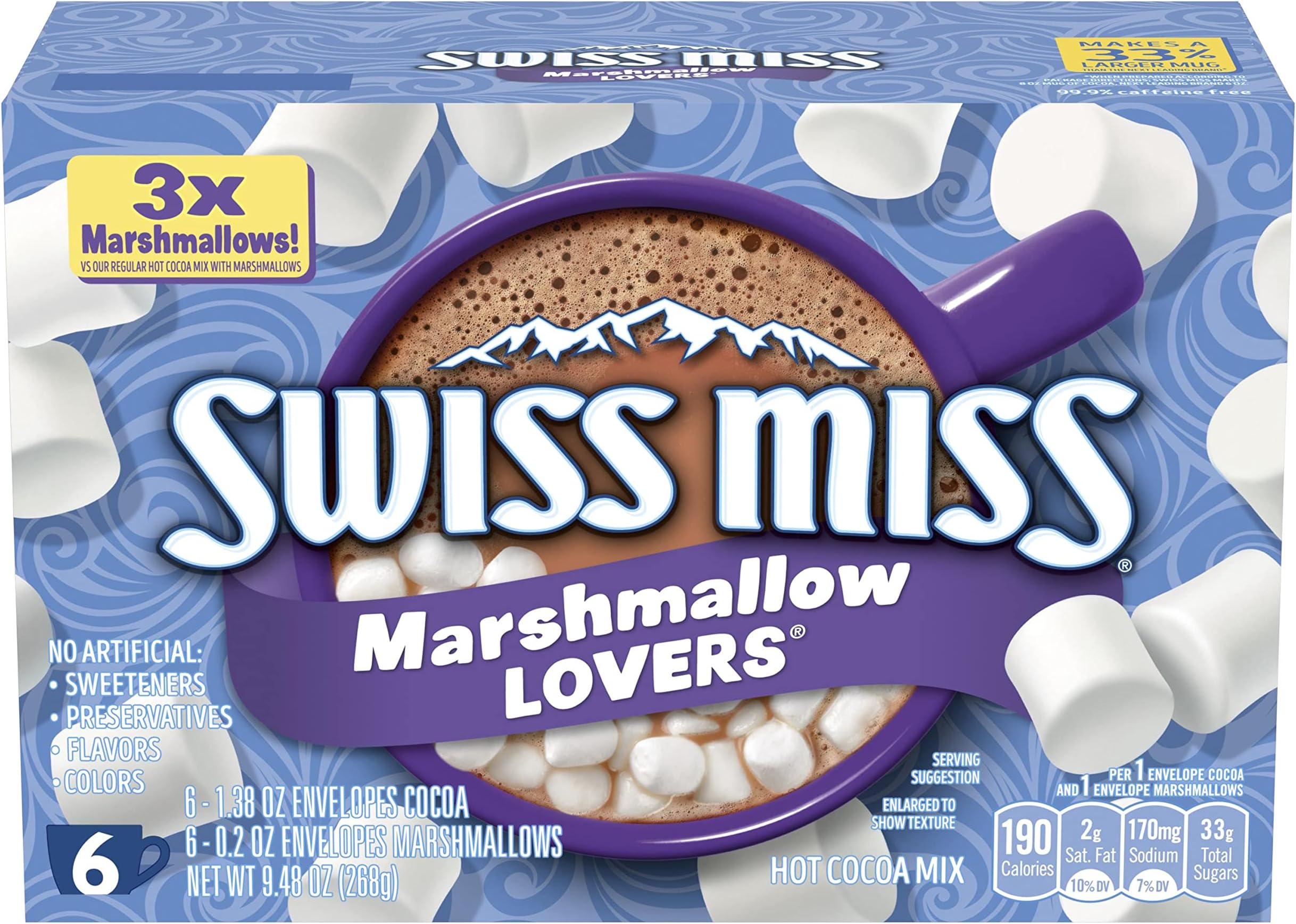 Swiss Miss Marshmallow Lovers Hot Cocoa Drink Mix 268g