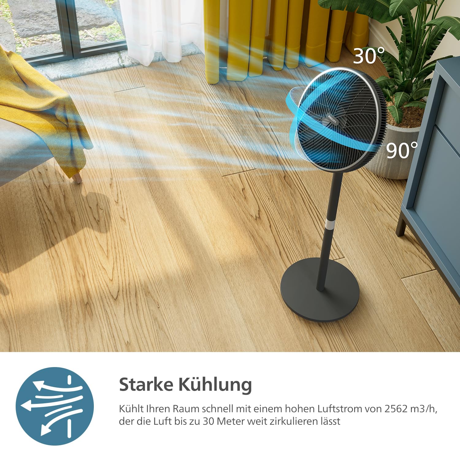 Philips Standventilator CX3550/01 Serie 3000 – Bild 4
