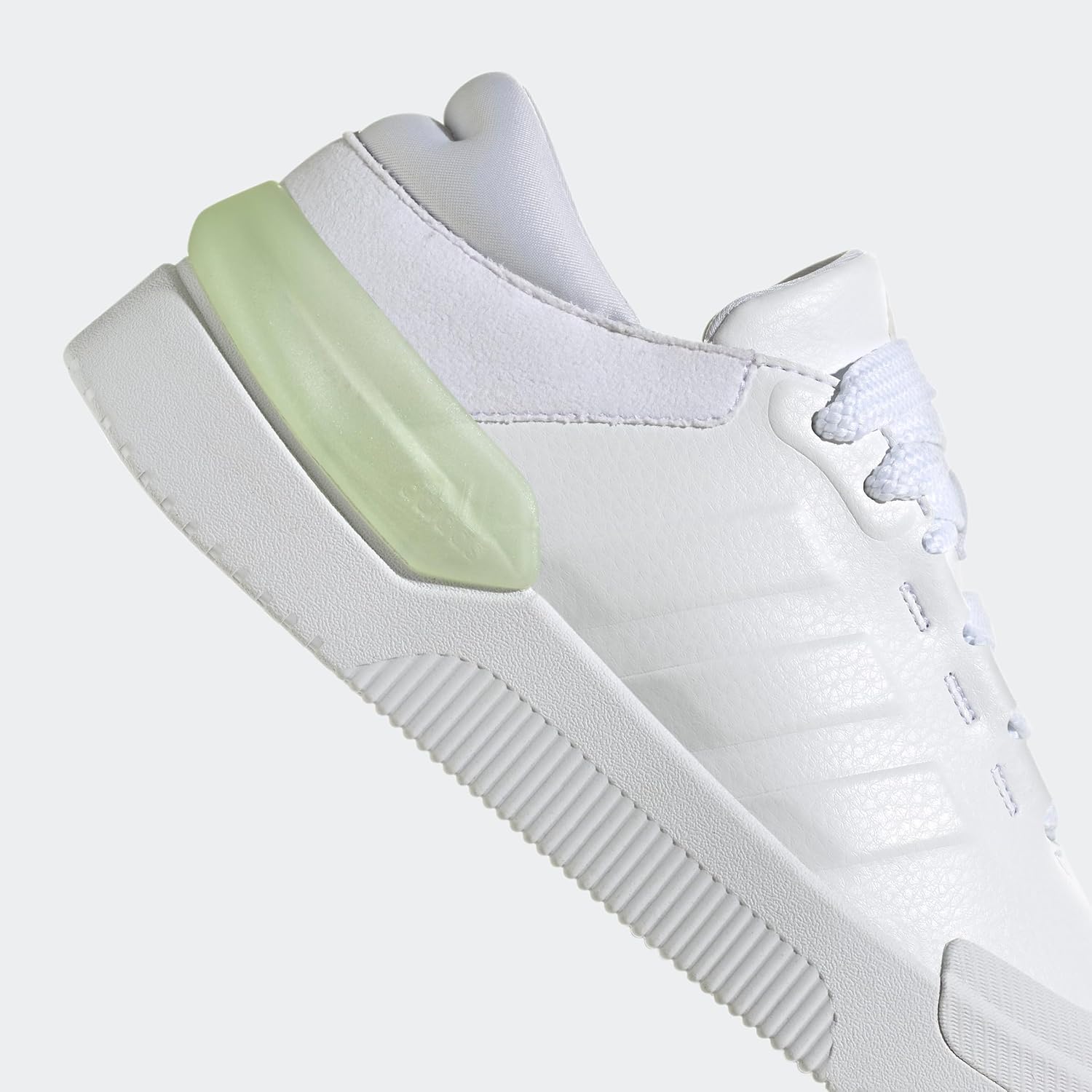 adidas Women's Court Funk Shoes, Cloud White/Cloud White/Zero Metalic, 8.5 - Image 9