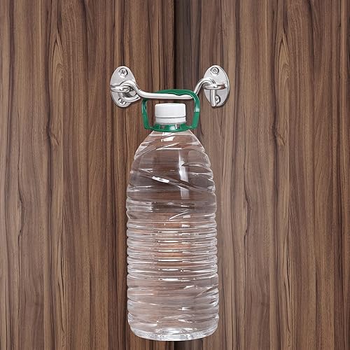 Miniatura 6 de Cerradura de puerta de granero de 4 pulgadas, cerradura de puerta corredera con tornillos, pestillo de puerta de metal resistente al óxido, pestillo