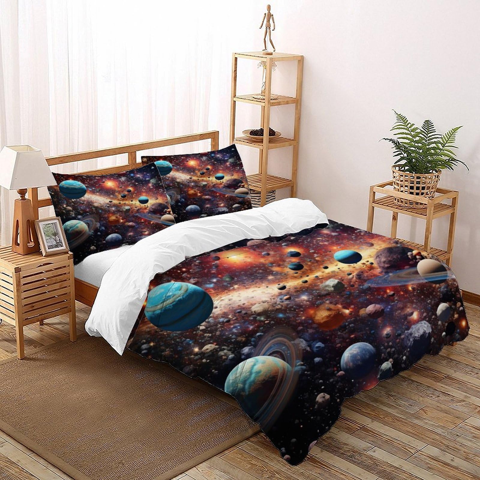 Linge de lit microfibre avec fermeture éclair pour entretien facile