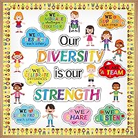 Vista 39 de Juego de decoración de tablón de anuncios motivacional para el aula, acentos decorativos inspiradores positivos, recortes de piezas de rompecabezas