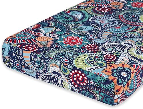 hyha Fundas de cojín de repuesto impresas y elásticas para sofá removible, protector de muebles suave y flexible con parte inferior elástica (L,