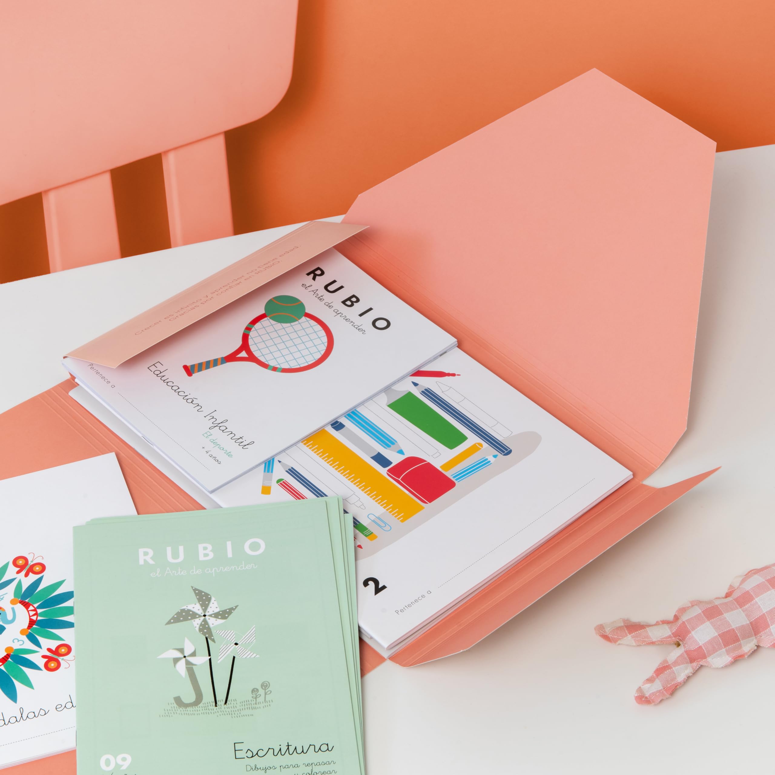 Pack de cuadernos RUBIO Educación Infantil +4 años. Contiene 12 cuadernos. (PACKS ESCOLARES)