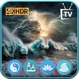Calming Thunderstorm - Thunder and Rain Ambiance - Screensaver for TV & Tablets