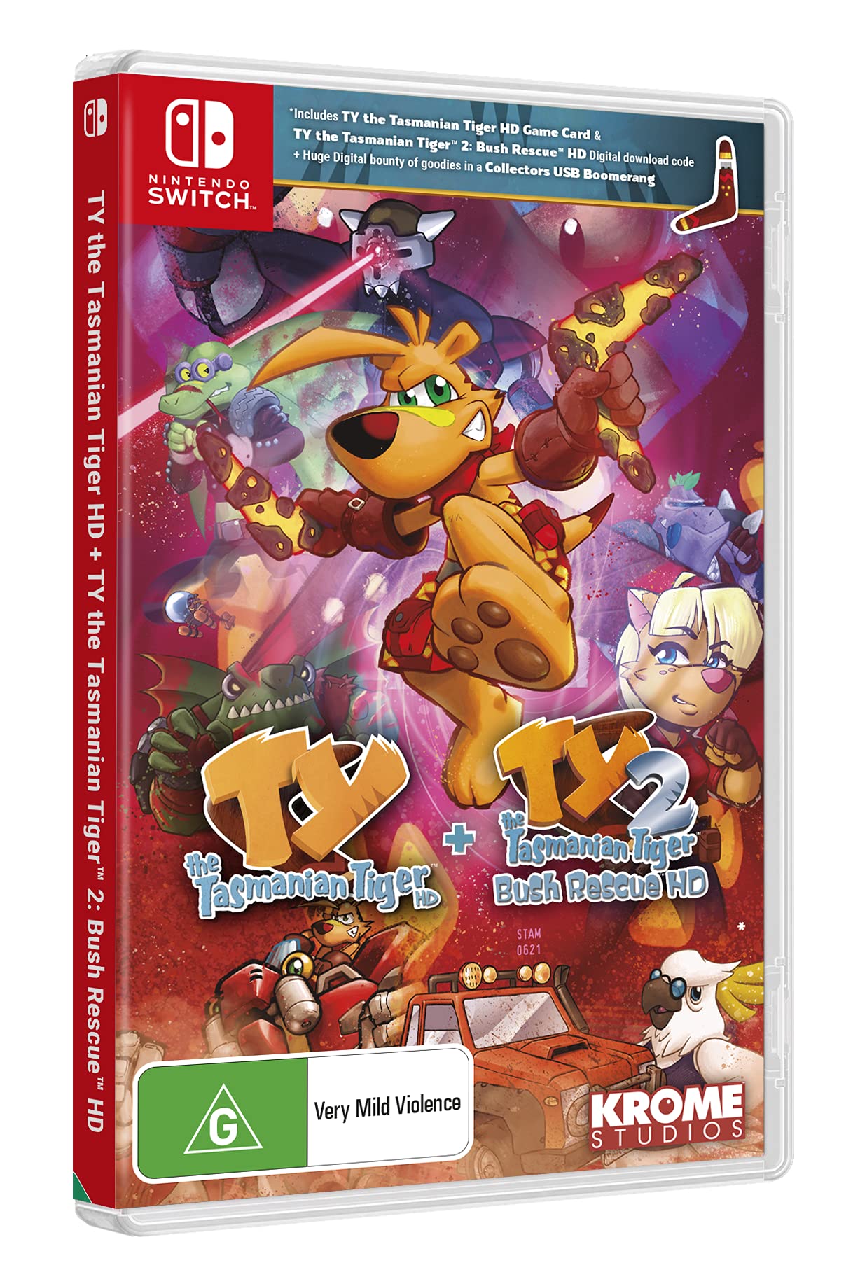 TY The Tasmanian Tiger HD + Ty The Tasmanian Tiger 2: Bush Rescue HD: Bundle - Nintendo Switch