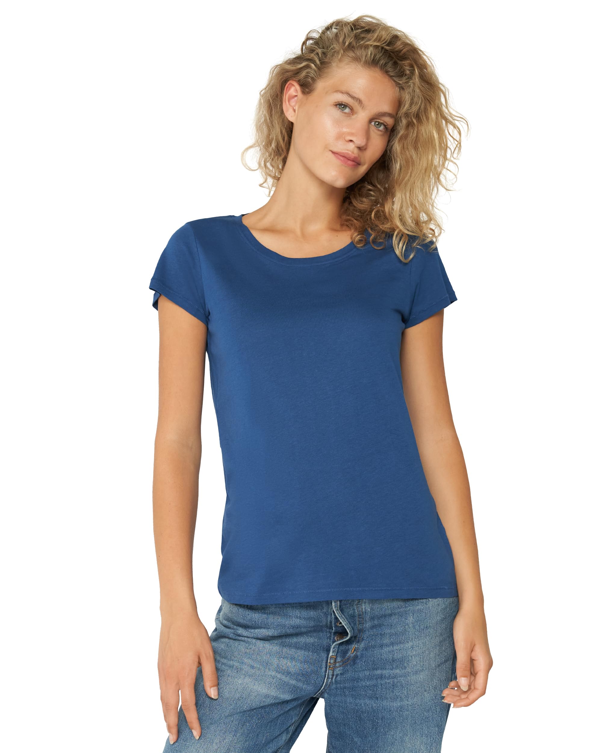 DANISH ENDURANCE Maglietta in Cotone Biologico, T-Shirt a Mezze Maniche, Morbida, Premium, da Donna, 2 Paia