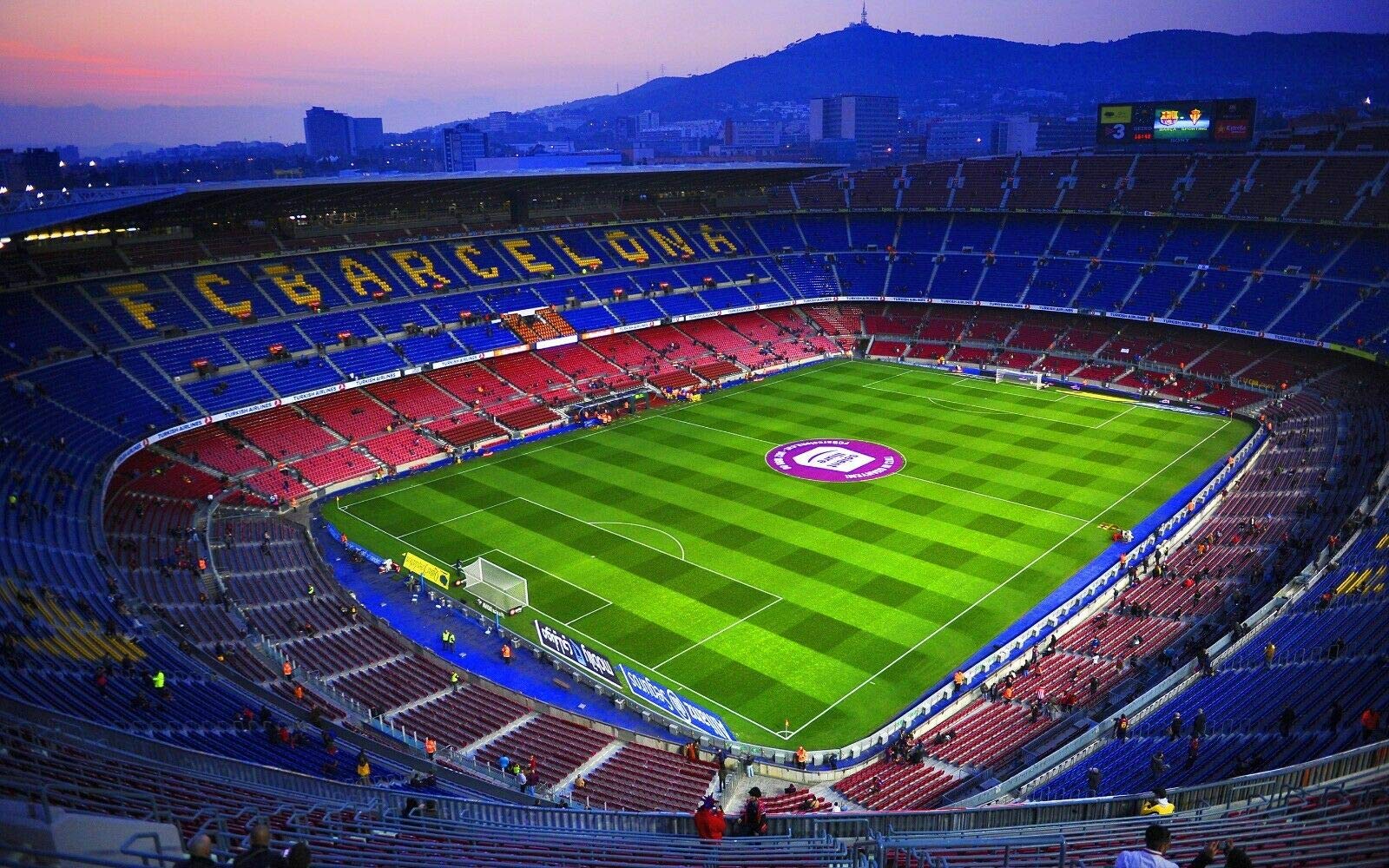 Top Prints Nou Camp Barcelona Stadium Removable Smashed Wall Sticker Poster Decal Mural Bedroom Art 620A (120X85cm)