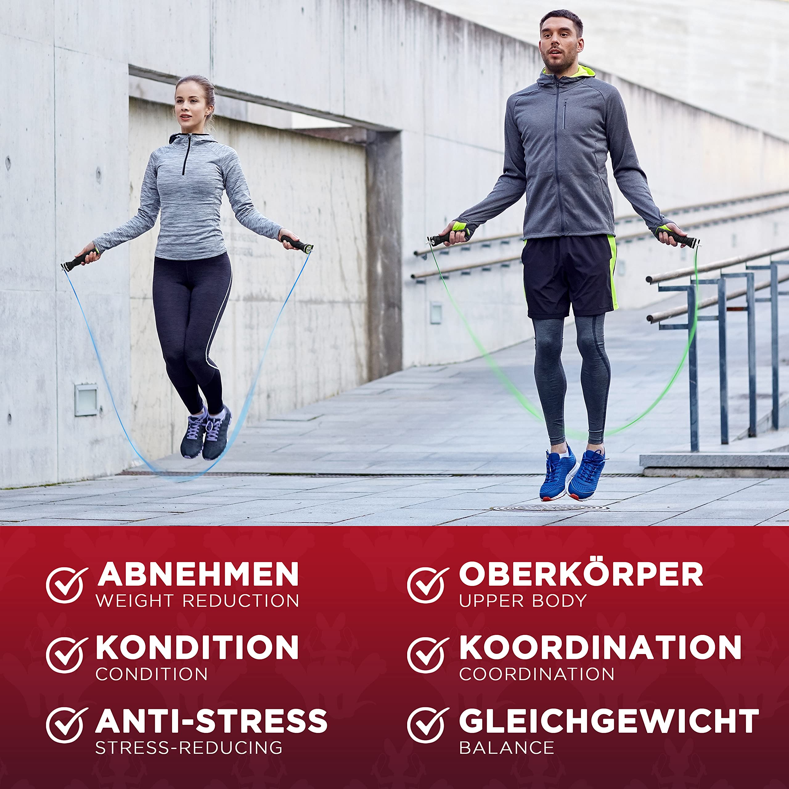Kangaroo Fitness Springtouw Gym | Gewichtsverlies & Oefening Accessoires voor thuis | Beste Sportcadeaus voor Kinderen & Volwassenen | Boksen