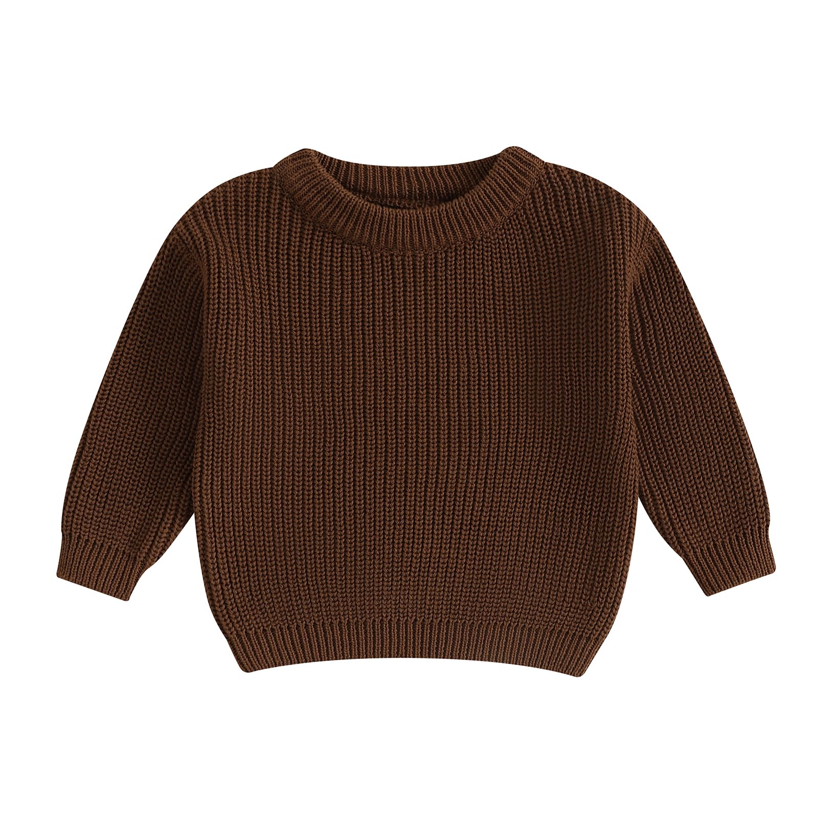 baby girl boy toddler knit sweater cute round neck long sleeve blouse pullover oversized sweatshirt warm kids tops