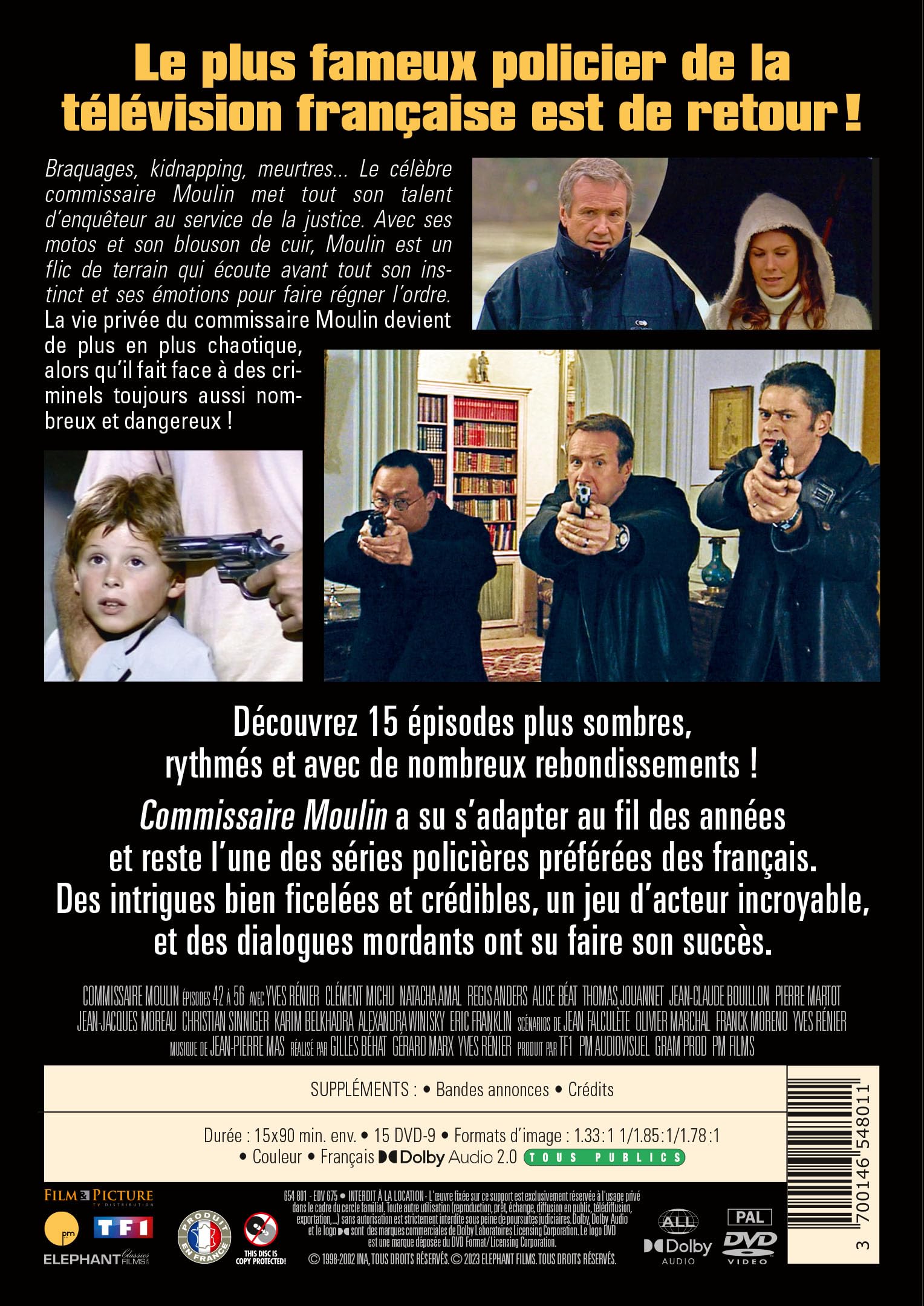 Commissaire Moulin, Police judiciaire - 2e époque - 1998/2002 - Épisodes 42 à 56