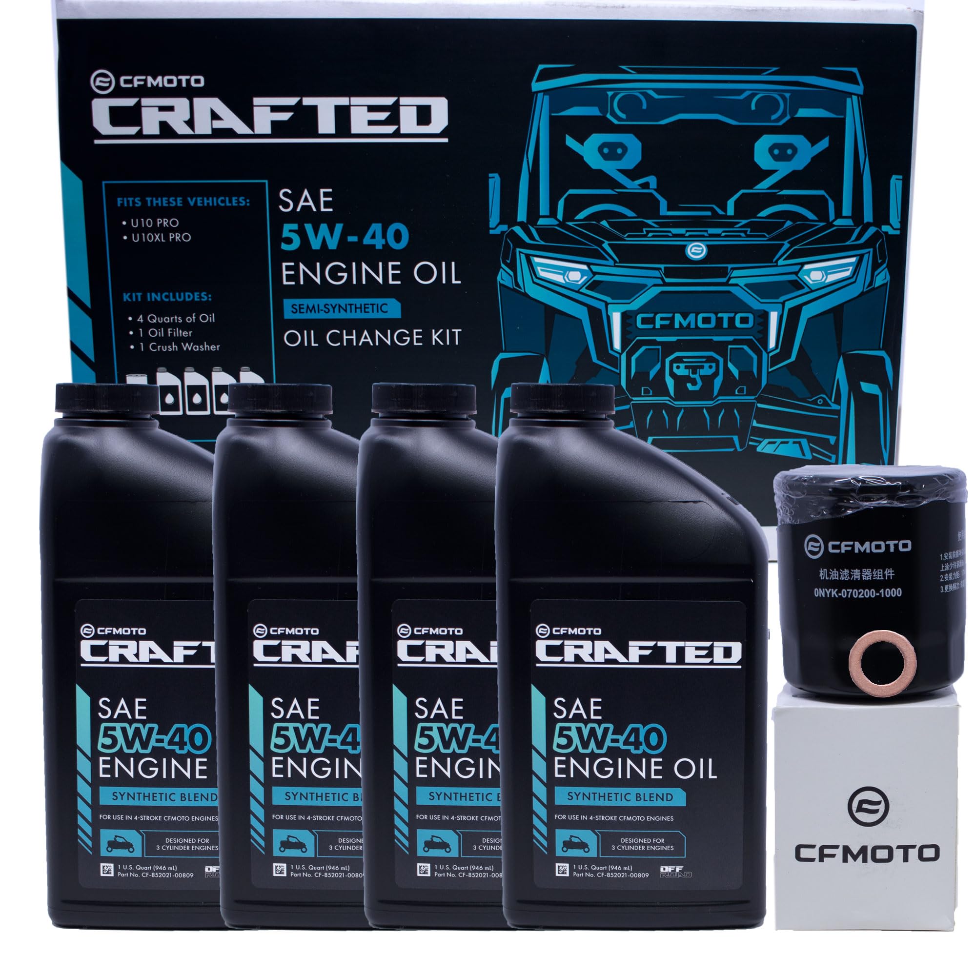 Amazon.com: Edwards Oil Change Kit fits CFMoto UForce U10 XL Pro