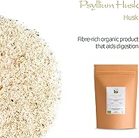 Vista 3 de Polvo de cáscara de semilla de psyllium orgánico - Cillium - Psilium Husks Fiber - Phsillum Husk Powder Phillium Silium Powder Pstllium Husk