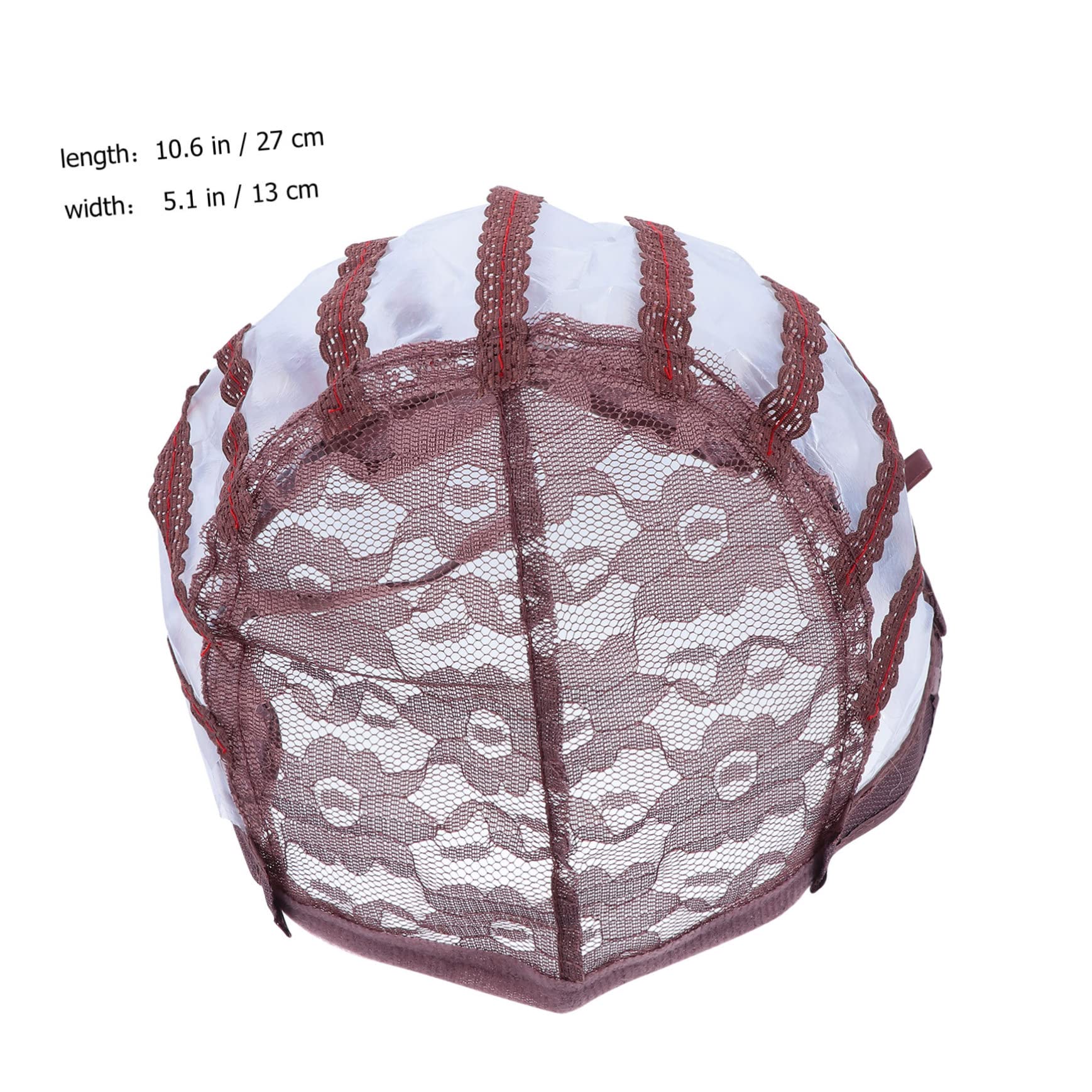 Ipetboom 2pcs Wig Cap Mesh Silk Bonnet for Sleep Adjustable Wig Headgear for Buns