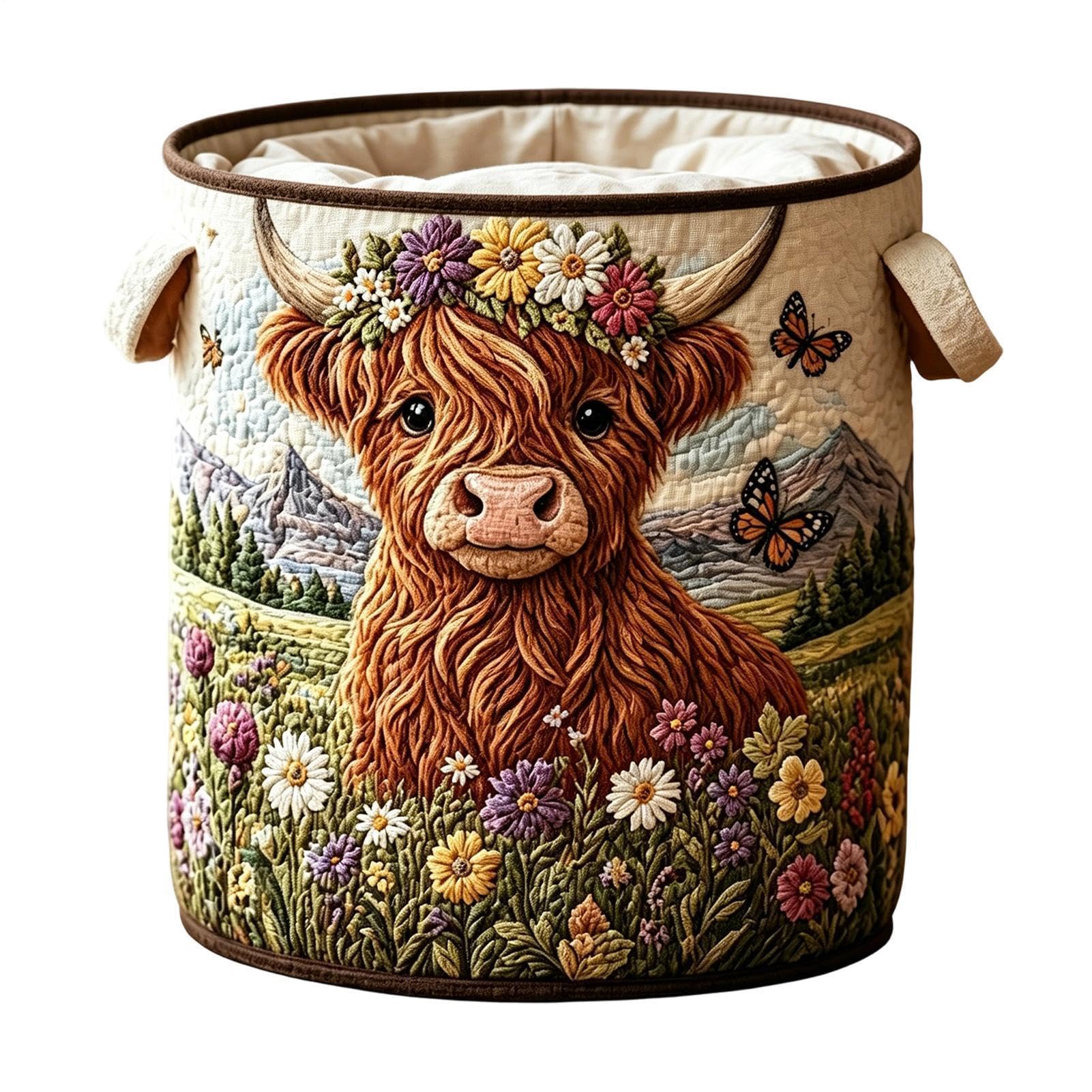 Panier à linge motif animal mignon pour le rangement de la chambre