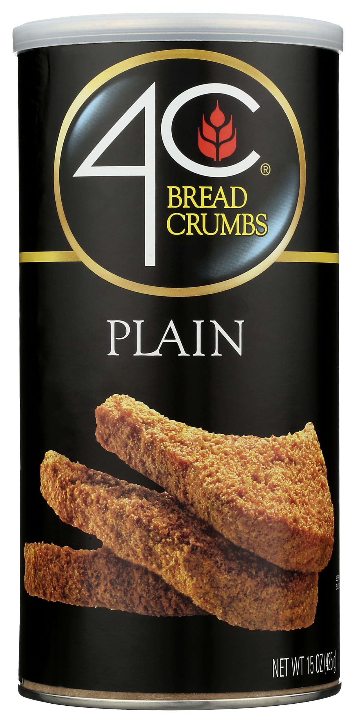 4C Foods Plain Bread Crumbs, 15 Ounce (Pack of 6)