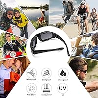 Vista 2 de 3 pares de gafas de montar para motocicleta, con protección UV, a prueba de polvo, resistentes al viento, gafas de sol para actividades al aire libre