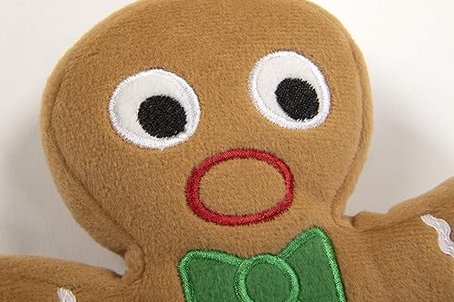 Miniatura 3 de goDog Juguete chirriante de peluche navideño para perro, tecnología Chew Guard, marrón, grande