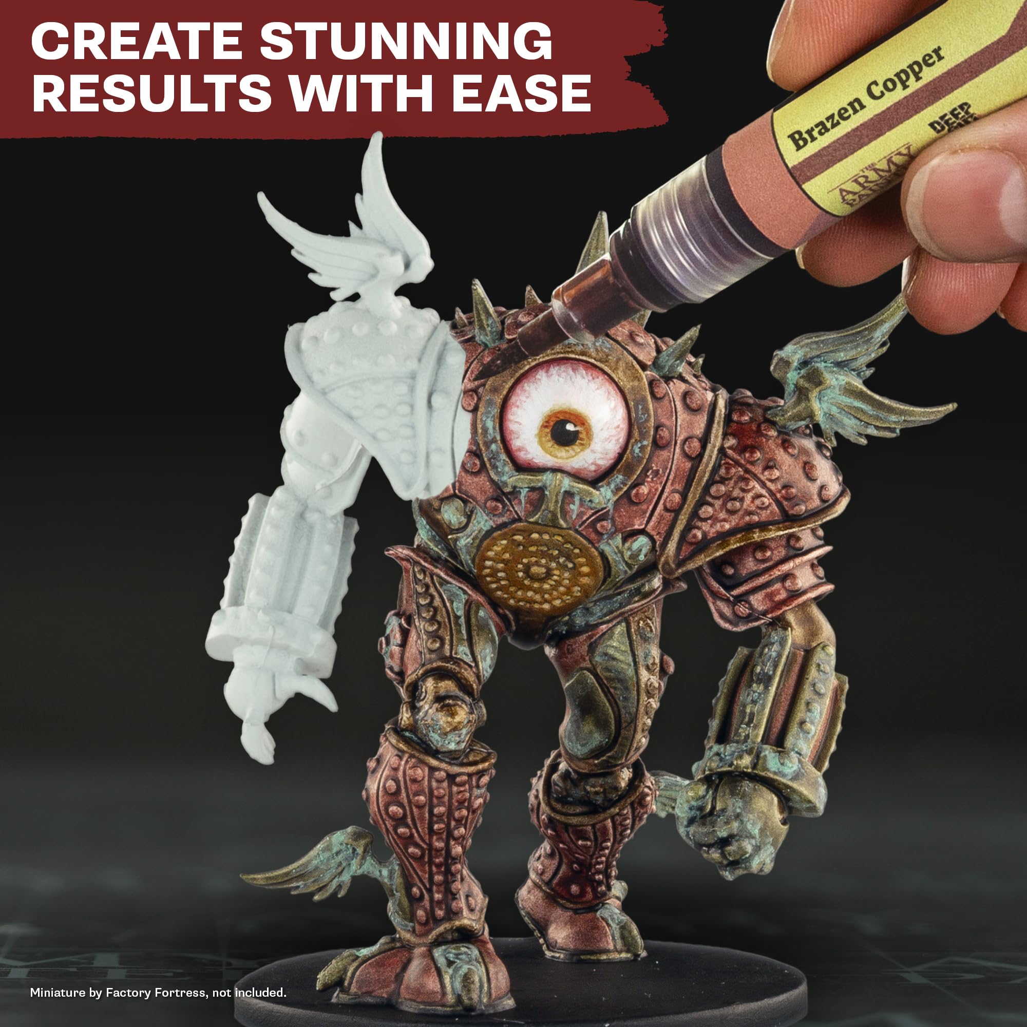 The Army Painter, Speedpaint Metallics Marker Set, 10 x 6 ml | Speedpaint Metallics Marker, colori acrilici a contrasto, per miniature DnD e Warhammer