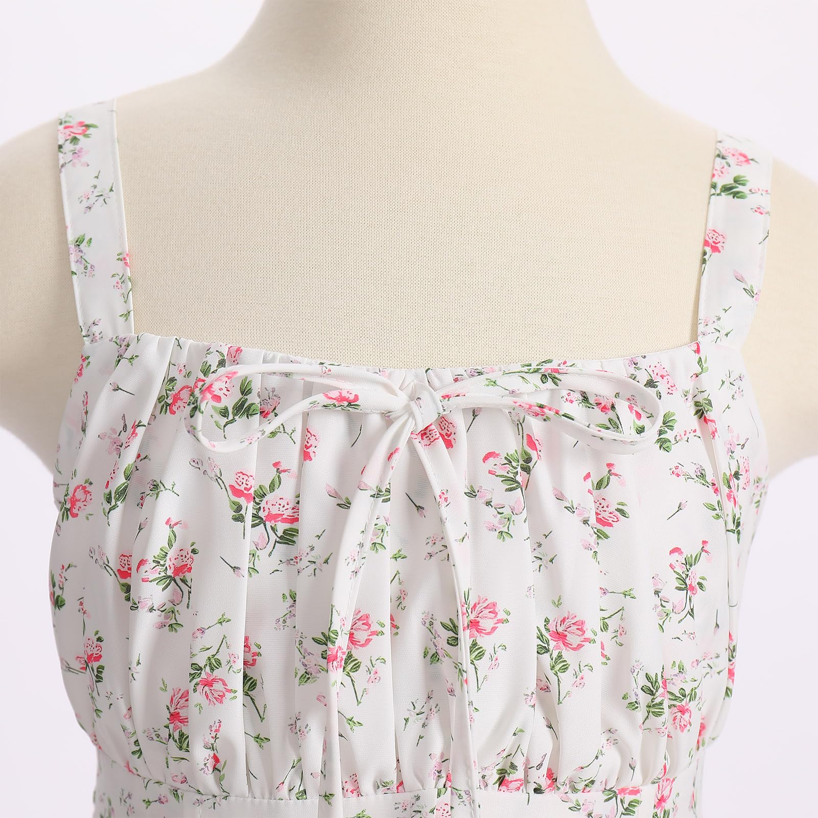 Blumen-Korsett für Teenager, Mädchen, gesmoktes Kleid, Tween, formelle Hochzeit, Bustier, Outfits, Junior, Heimkehr, Abschlussball, Ostern, Sommerkleid