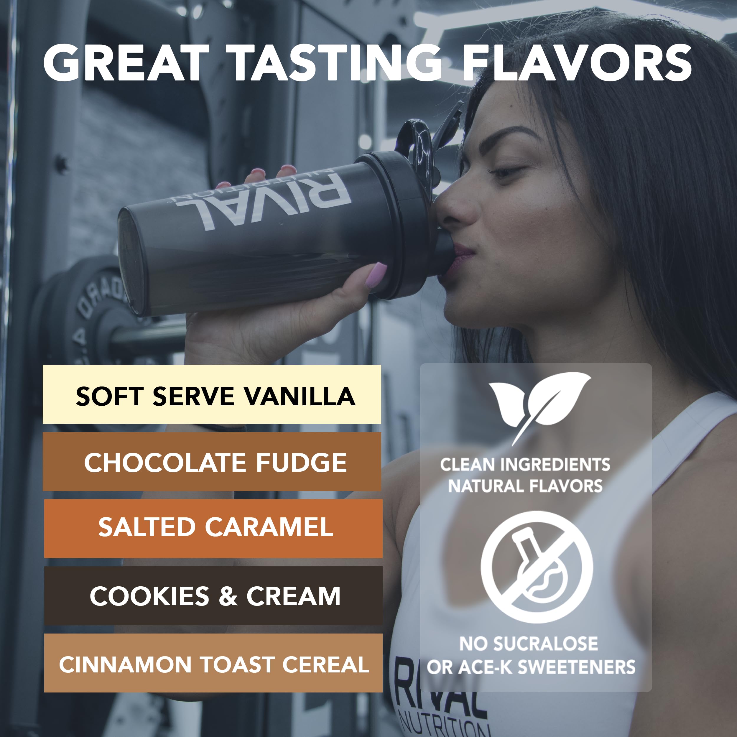 Rival Nutrition Clean Gainer Protein Powder (Cookies & Cream, 5 lb) — Amazon image 7