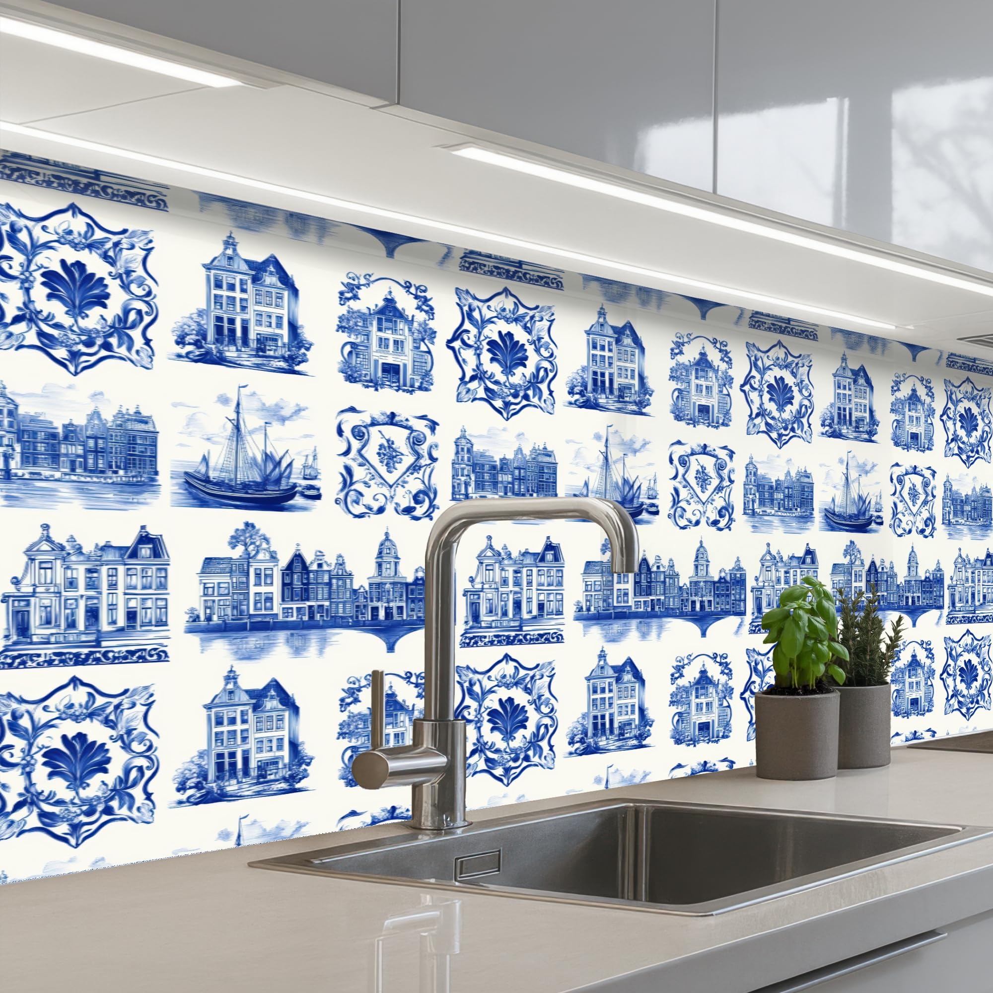 KitchenYeah© Splashback for Kitchen self-Adhesive Back Splashes Kitchens