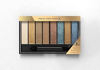 Max Factor Masterpiece Nude Palette, 8 Ombretti dal Colore Intenso, Formula Cremosa Sfumabile, 3 Finish, Tonalità Peacock Nudes