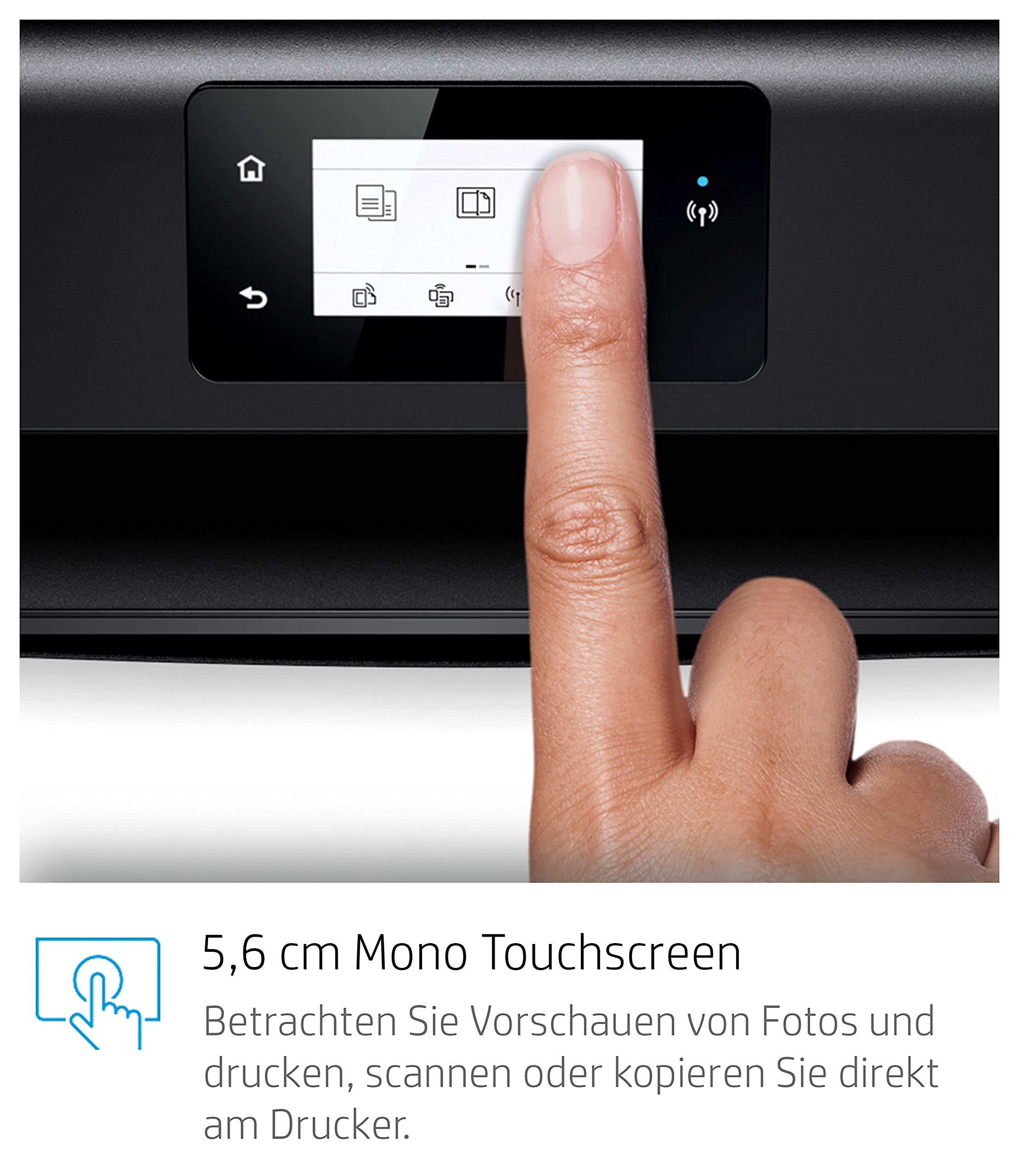 HP Envy 5030, M2U92B, Stampante Multifunzione Wireless a Getto di Inchiostro, Stampa, Scansione, Copia, Wi-Fi e Wi-Fi Direct, HP Smart, 6 mesi di Instant Ink, Nero